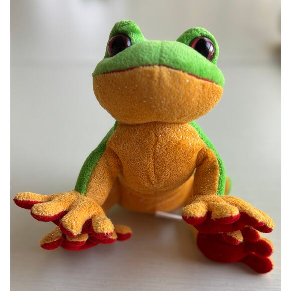 Ganz Webkinz Sparkly Tree‎ Frog Plush Stuffed Animal Green Orange No Code
EUC - Picture 1 of 9